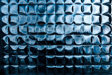 Blue and white abstract design with a lot of squares