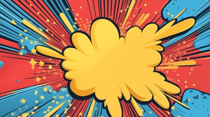 comic style background, flat design, vector illustration