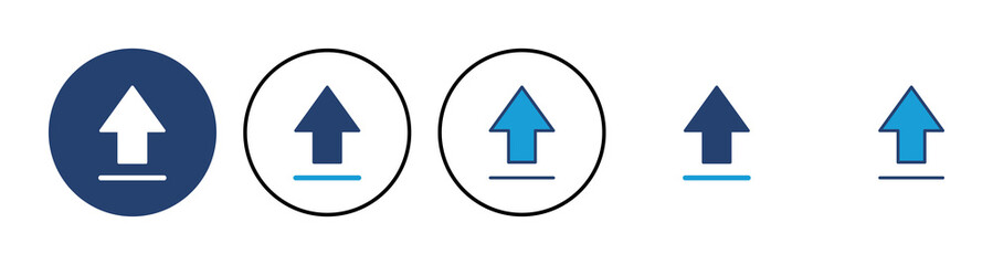 Upload icon vector. load data symbol