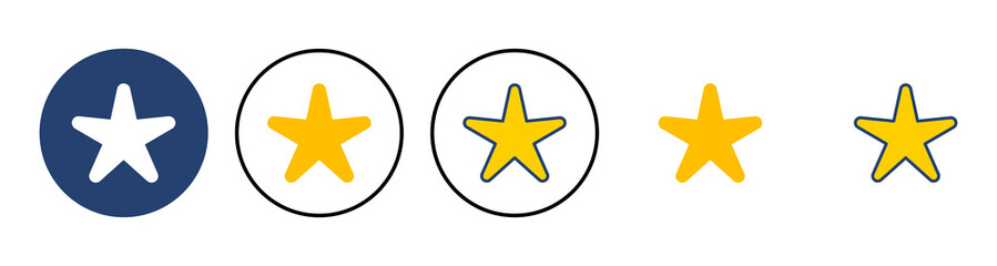 Star Icon vector. rating icon vector. favourite star icon