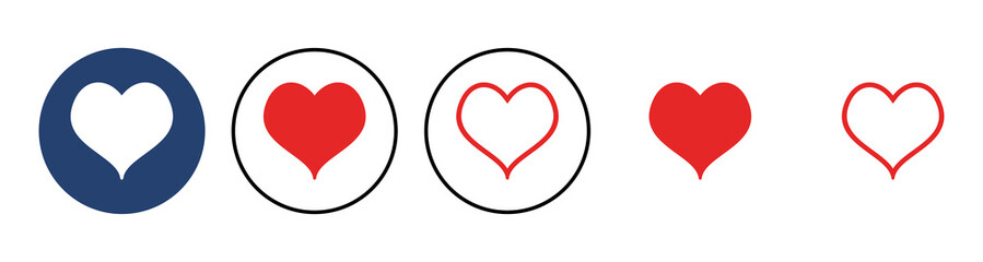 Love icon vector. Heart icon vector. Like icon vector.