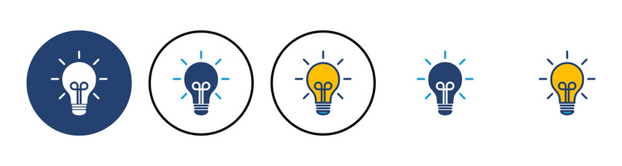 Lamp icon vector. Light bulb icon vector. idea symbol.