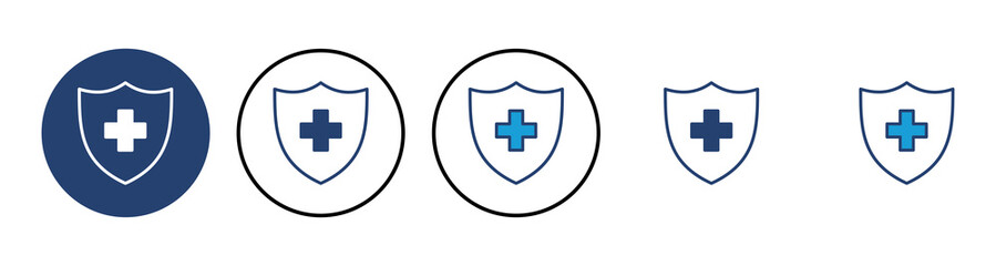 Obraz premium Health insurance icon vector. Insurance health document icon