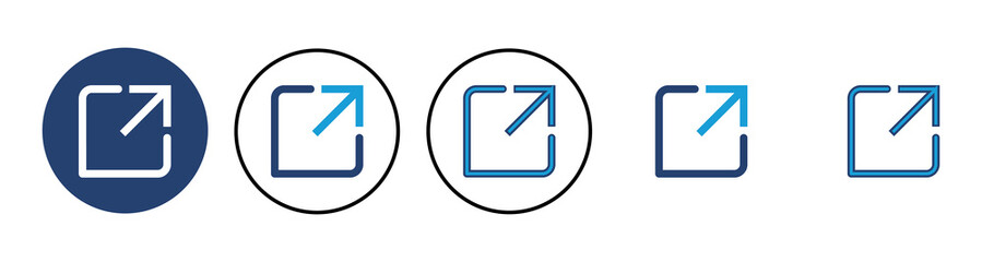 External link icon vector. link icon vector. hyperlink symbol