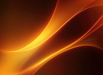 Fototapeta premium Dark brown canvas background with a light orange and red gradient lighting. 