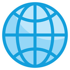 Globe Icon Element For Design