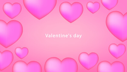 pink background with hearts