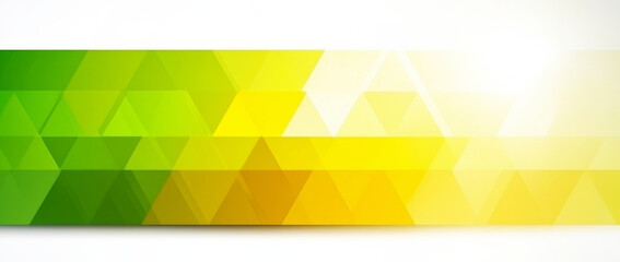 Fototapeta premium Green and yellow abstract geometric background