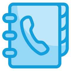 Phonebook Icon Element For Design