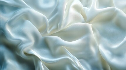 Obraz premium Elegant Draped Silk Fabric, Luxury Satin Texture.