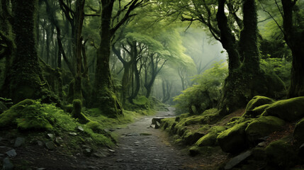 Obraz premium path in the forest