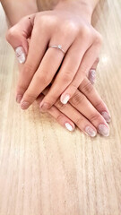 Female hands with beautiful manicure
