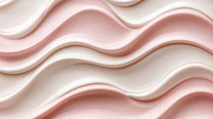 Obraz premium Creamy Swirls of Pink and White Texture