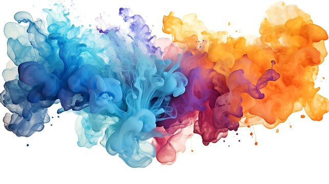 Colorful abstract smoke background representing water conservation for water day