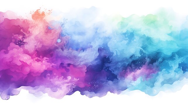 Colorful abstract smoke background representing water conservation for water day - Powered by Adobe