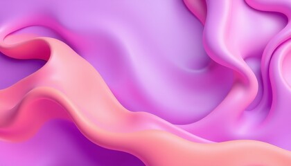 Obraz premium Abstract Pink and Purple Fluid Wave Design