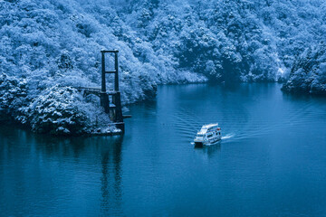 庄川峡遊覧船  富山県砺波市