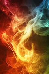 Fototapeta premium Abstract background with colorful smoke explosion
