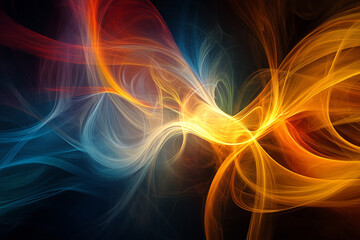 Abstract background with colorful smoke explosion