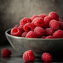 Fresh raspberries