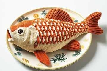 Felt Style Chinese Gourmet Fish