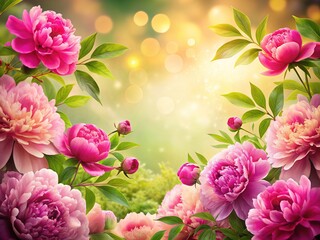 Charming floral frame with space for your text.