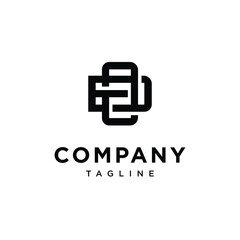 Letter E D O Monogram Logo Icon Vector