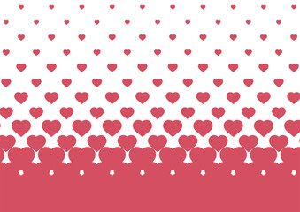 シンプルなハートの背景素材