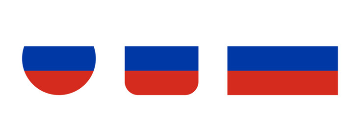 Russia flag icon set