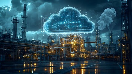 Digitized Cloud Storage and Supply Chain Management Over Illuminated Industrial Facility
