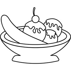 Banana Split Icon