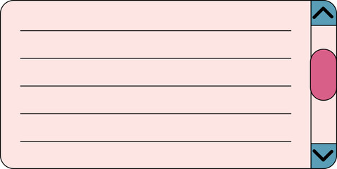 Vector : Pink Sticky Note Label - for Student, To Do LiST, Planner Vector Element