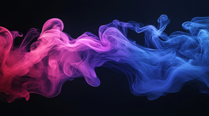 An abstract arrow created from smoke, swirling in a vibrant dance, symbolizing ephemeral beauty and the fluidity of direction. 