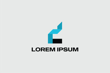 letter D simple logo vector image monogram template