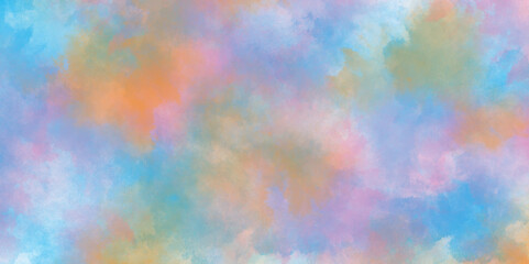 pastel watercolor summer delicate paint of various colors and watercolor stains, Old watercolor paper background with watercolor splashes, Multi colored pastel background of watercolor.
