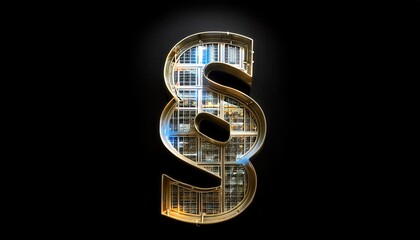Obraz premium Legal Symbol with Cityscape Background Illuminated at Night