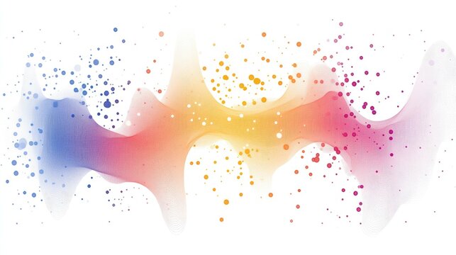 A scatter plot design with empty space between data points, ideal for showing relationships between data sets.