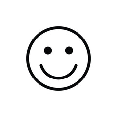 smiling face outline emoji expression