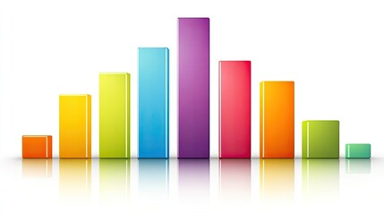 A linear bar graph with multiple colored sections, designed for displaying statistical data on a clean background.
