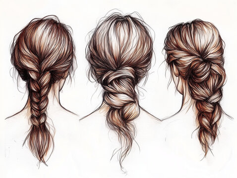 Brown Long Hair Hairstyle Ideas Braided Braids Braid Brunnette Hairstylist Idea Beauty 