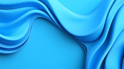 Obraz premium Abstract Blue Waves Flowing Design Background