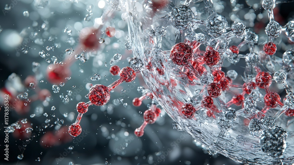 Poster Exploring polymers and their strengths in material science laboratory environment scientific visualization abstract viewpoint