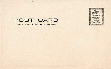 Vintage Postcard back