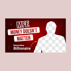 Professional Youtube video thumbnail design and web banner template