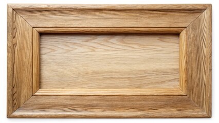 Frame with empty picture space in light oak wood color