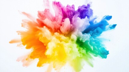 Fototapeta premium Colorful explosion of vibrant hues creating a dynamic visual effect.