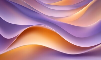 Abstract wavy background with purple and orange gradient.