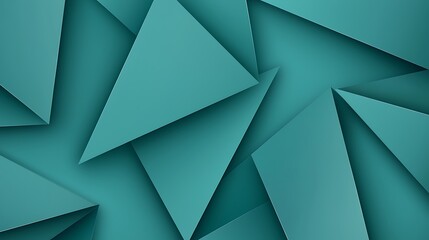 A textured background featuring overlapping triangular shapes in a soothing teal color.