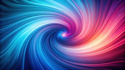 Fototapeta premium Gradient Blue Pink Swirling Vortex, mesmerizing scene