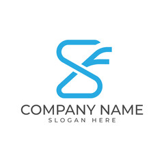 A dynamic and modern logo featuring the letter 